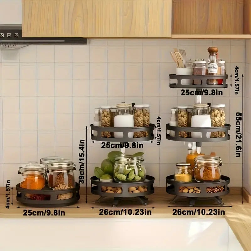 360-Degree Rotating Kitchen Organizer
