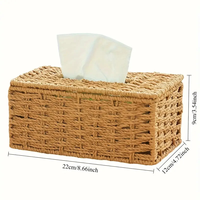 Handwoven Bohemian Style Tissue Box Holder