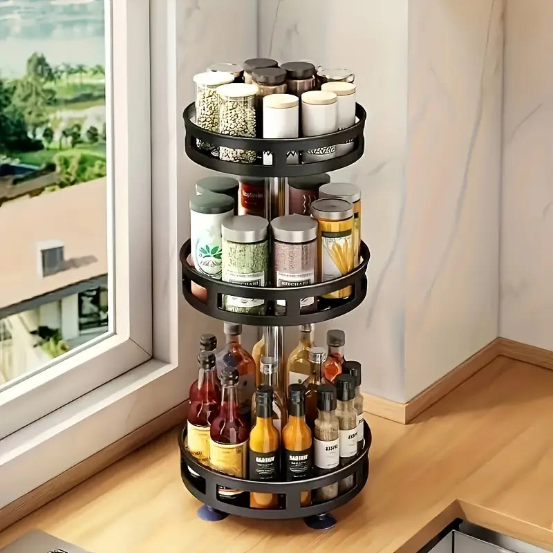 360-Degree Rotating Kitchen Organizer